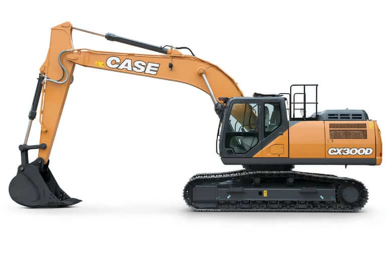 Размеры, вес и ТТХ экскаватора Case CX300D