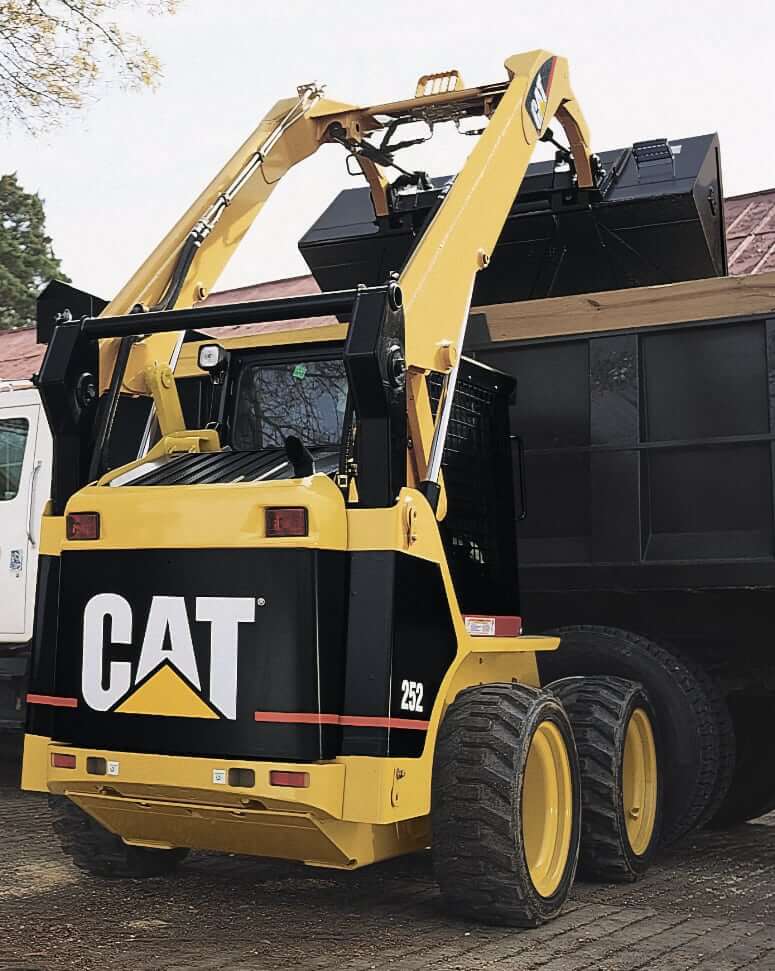 Габариты и размеры мини-погрузчика CAT 252