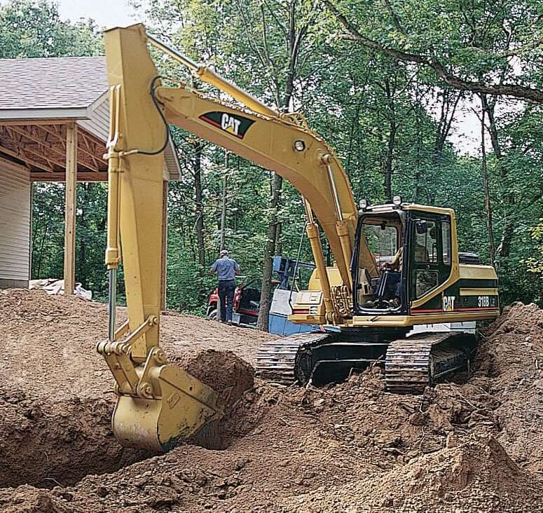 Размеры и ТТХ гусеничного экскаватора CAT 318B L