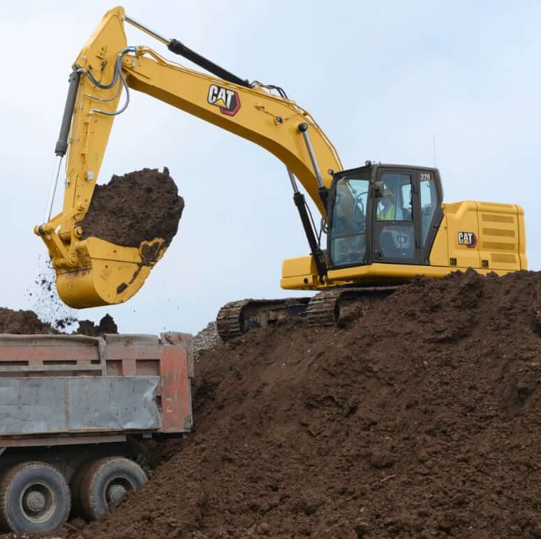 Емкость ковшей экскаватора CAT 320