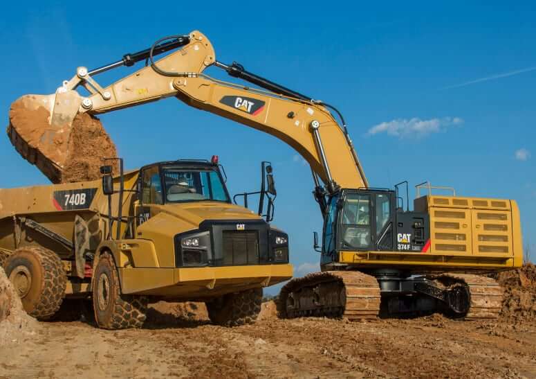 Характеристики гидравлики CAT 374F L