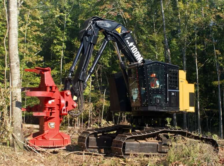 Габириты и размеры CAT 522 валочно-пакетирующая машина