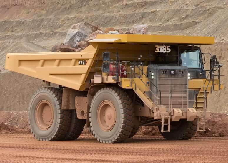 Весовые характеристики самосвала CAT 777 (07)