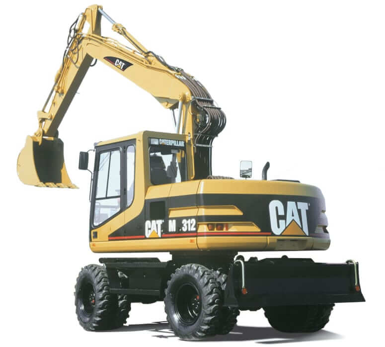 Габариты и размеры экскаватора CAT M312