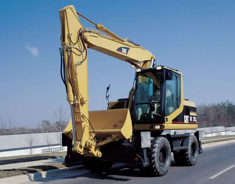 Вес колесного экскаватора CAT M312