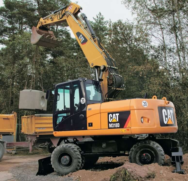 Грузоподъемность CAT M318D