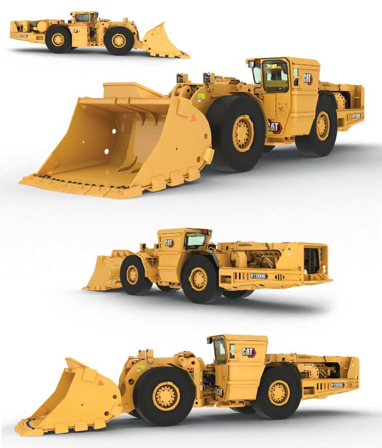 Объемы заправочных жидкостей для CAT R1300G