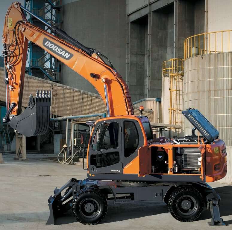 Объемы заправочных жидкостей Doosan DX210W