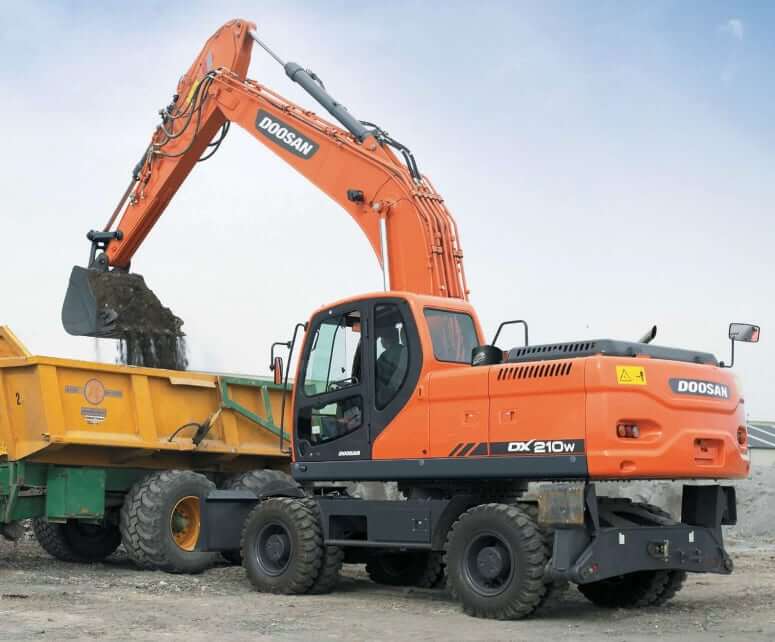Вес и ТТХ экскаватора Doosan DX210W