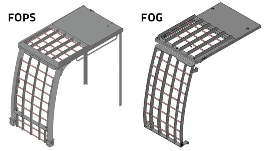 Отличия FOG и FOPS систем защиты кабины спецтехники
