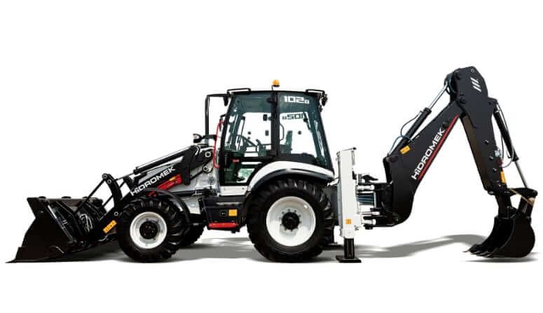 Размеры и вес экскаватора-погрузчика Hidromek HMK 102 B Alpha