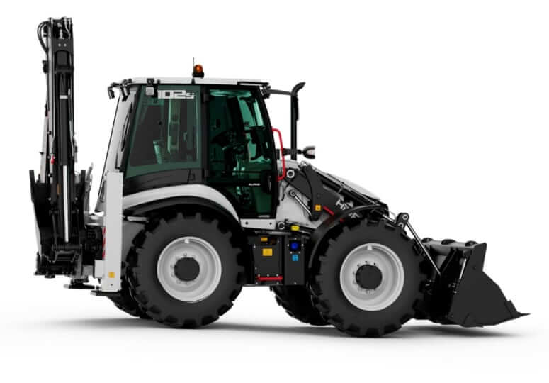 Размеры экскаватора-погрузчика Hidromek HMK 102 S Alpha