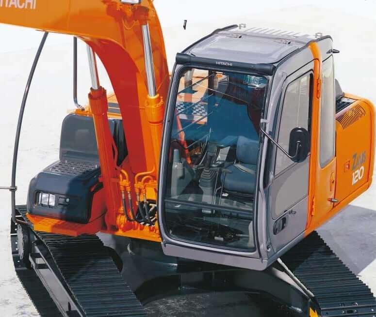 Размеры и ТТХ экскаватора Hitachi ZX120