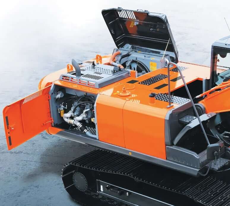 Объемы заправочных жидкостей Hitachi ZX330-5g