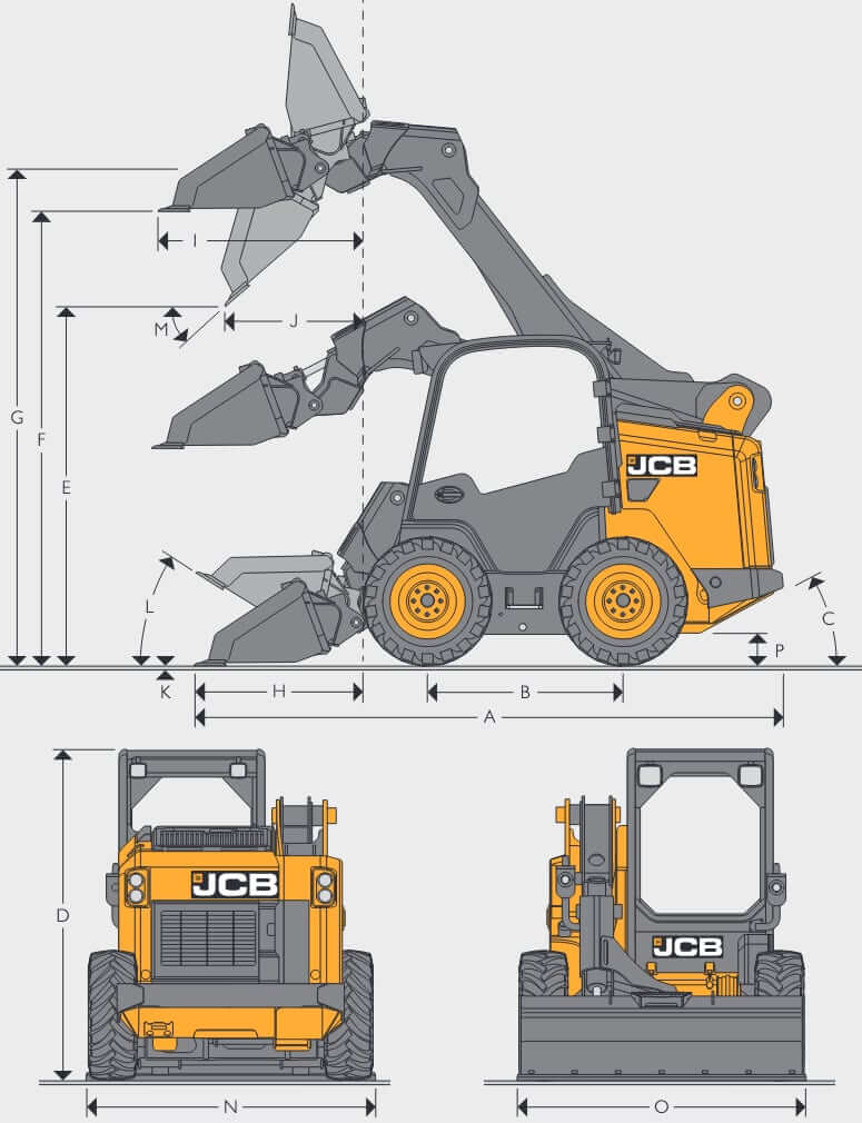 Вес и размеры JCB 190