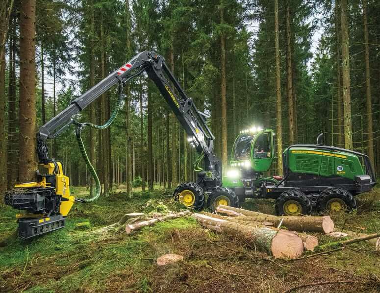 ТТХ харвестера John Deere 1270G 6х6