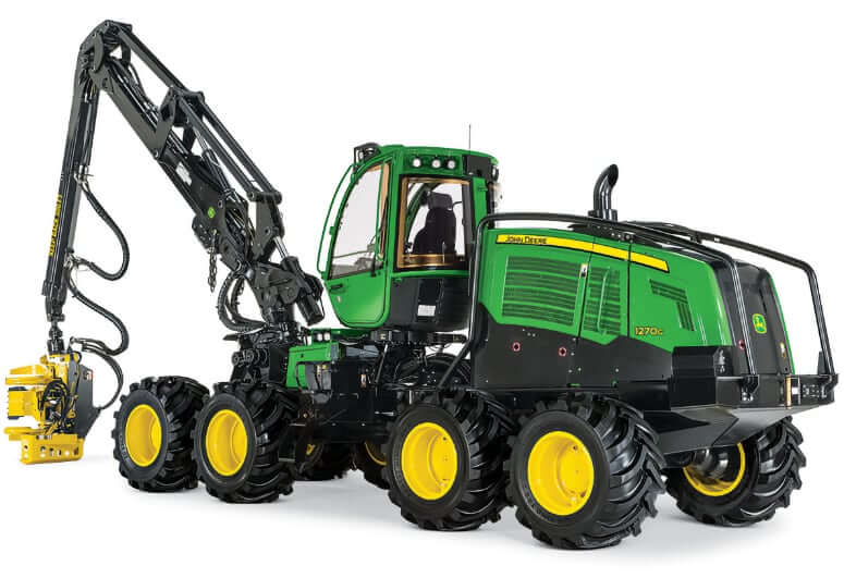 Объемы заправочных жидкостей John Deere 1270G