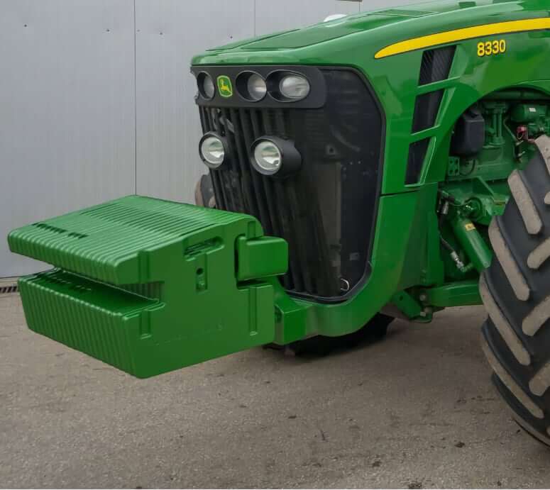 Вес трактора John Deere 8330