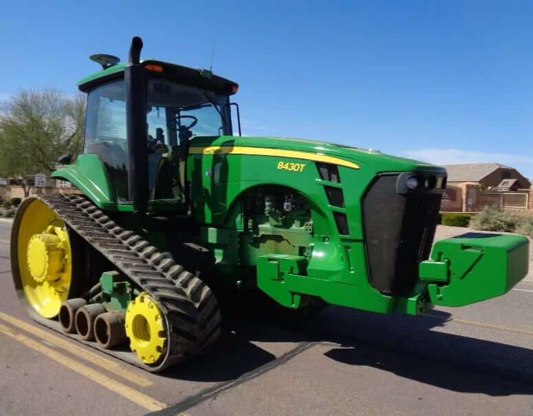 ТТХ и вес гусеничного трактора John Deere 8430T
