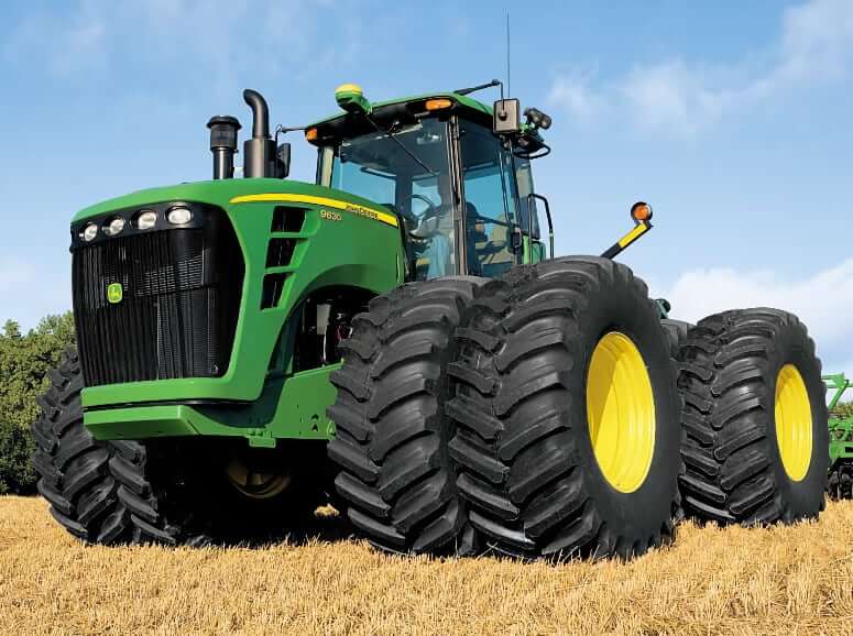 Размеры колес трактора John Deere 9630