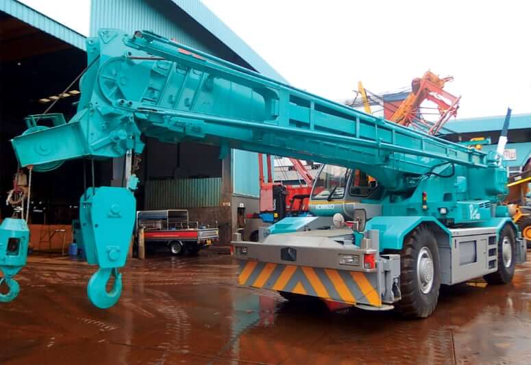 Грузоподъемность автомобильного крана Kobelco RK450-2