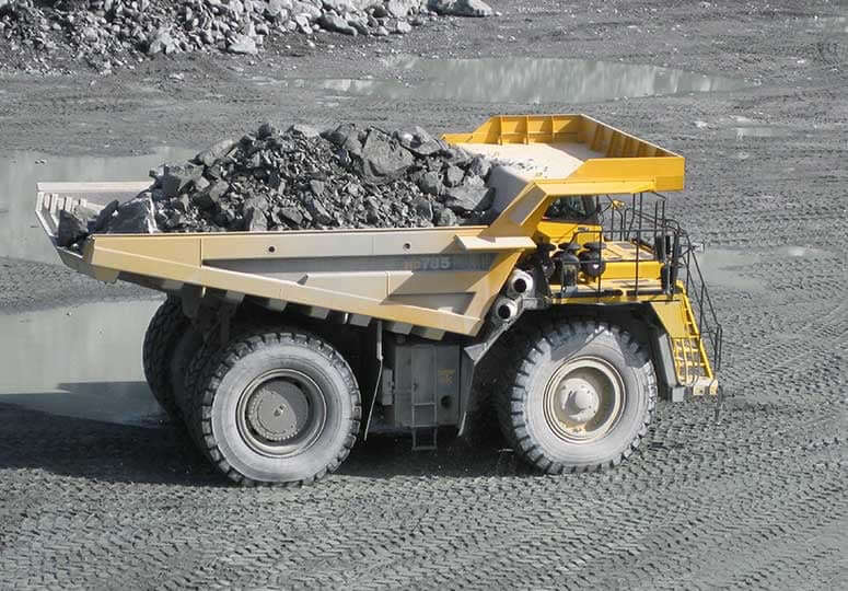Грузоподъемность и емкость кузова Komatsu HD785-7