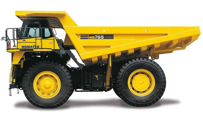 ТТХ карьерного самосвала Komatsu HD785-7