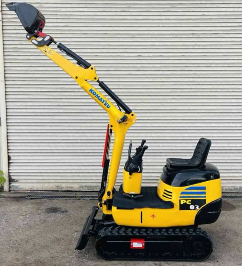 Рабочий диапазон Komatsu PC03-2