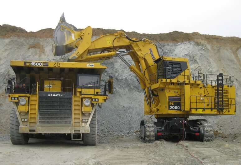 ТТХ экскаватора Komatsu PC3000-6 с прямой лопатой