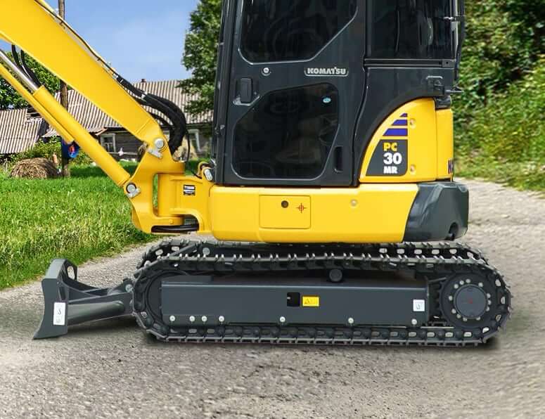 Характеристики ходовой части Komatsu PC30MR-3