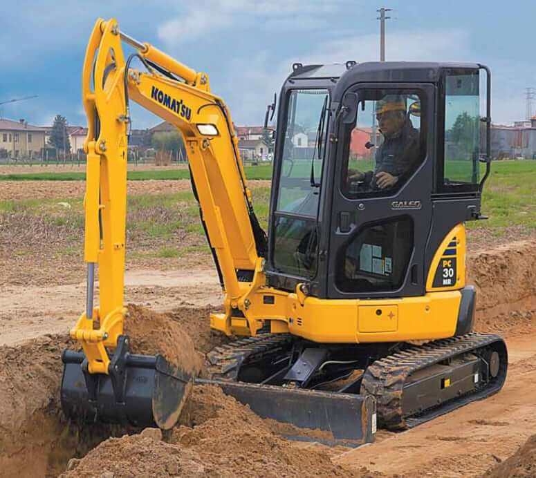 Вес экскаватора Komatsu PC30MR-3
