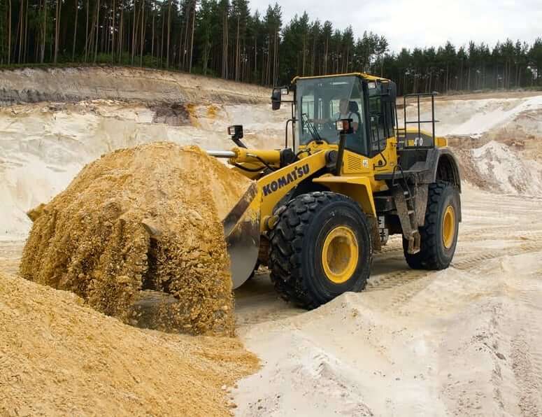 Размеры и вес погрузчика Komatsu WA470-7