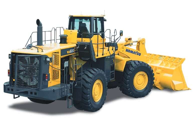 Объемы заправочных жидкостей погрузчика Komatsu WA600-6