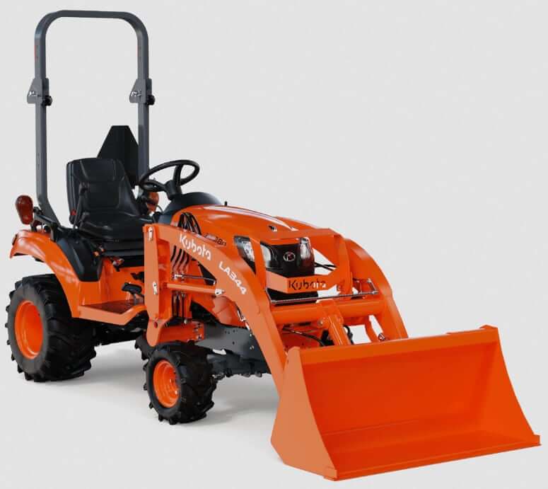 Размеры, вес и ТТХ трактора Kubota BX1880 