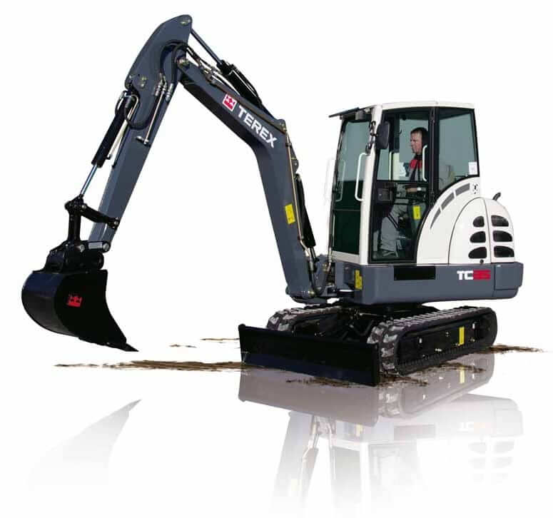 Вес, размеры и ТТХ мини-экскаватора Terex TC35